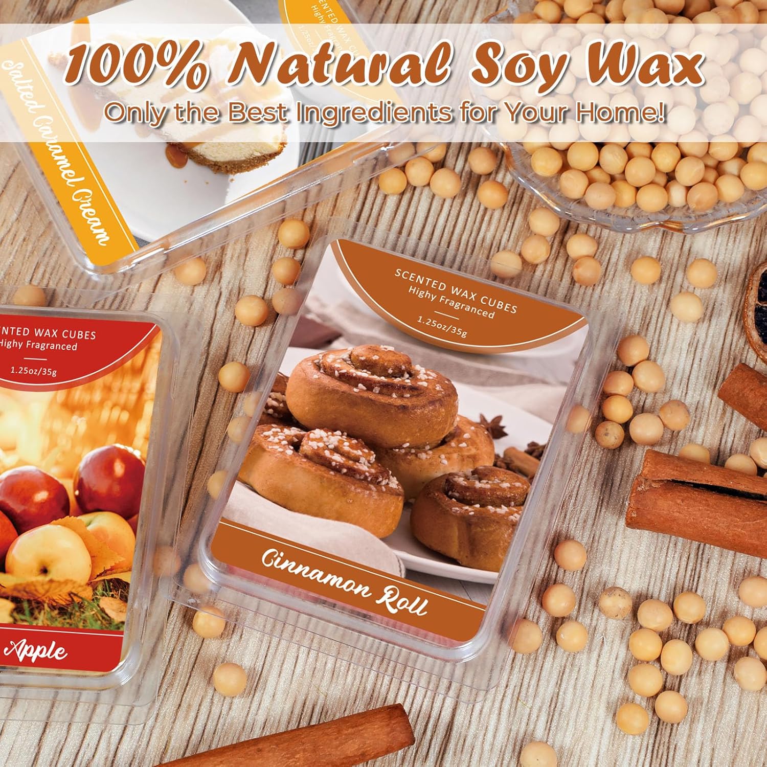 SCENTORINI Wax Melts 12 Pack Strong Scent for Holiday Season