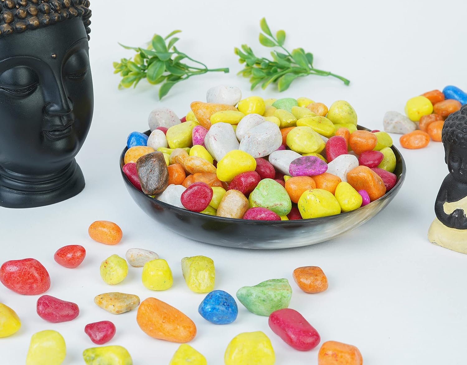 Colorful Artificial Tumbled Stones - 13 Pieces Set