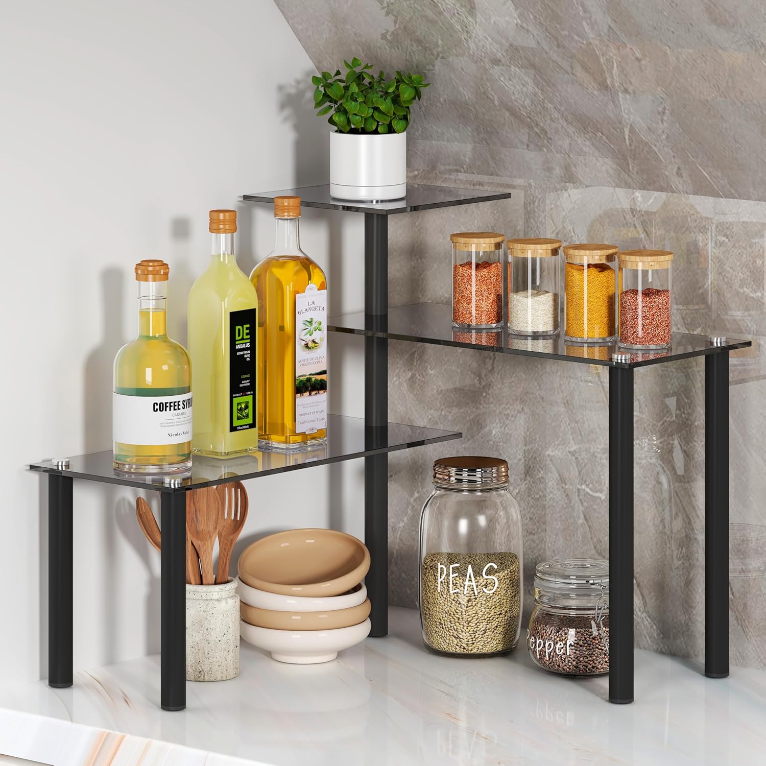 FAVOOSTY 3 Tier Kitchen Counter Shelf Organizer