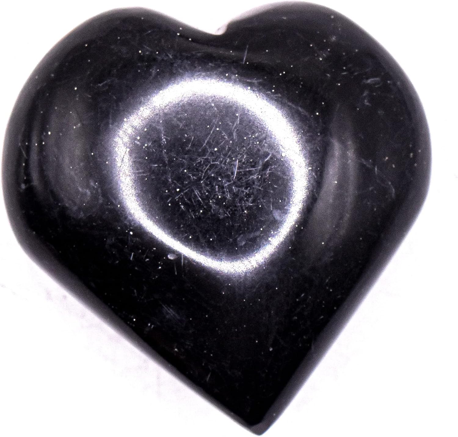 Black Onyx Heart Gemstone Crystal Mineral Specimen