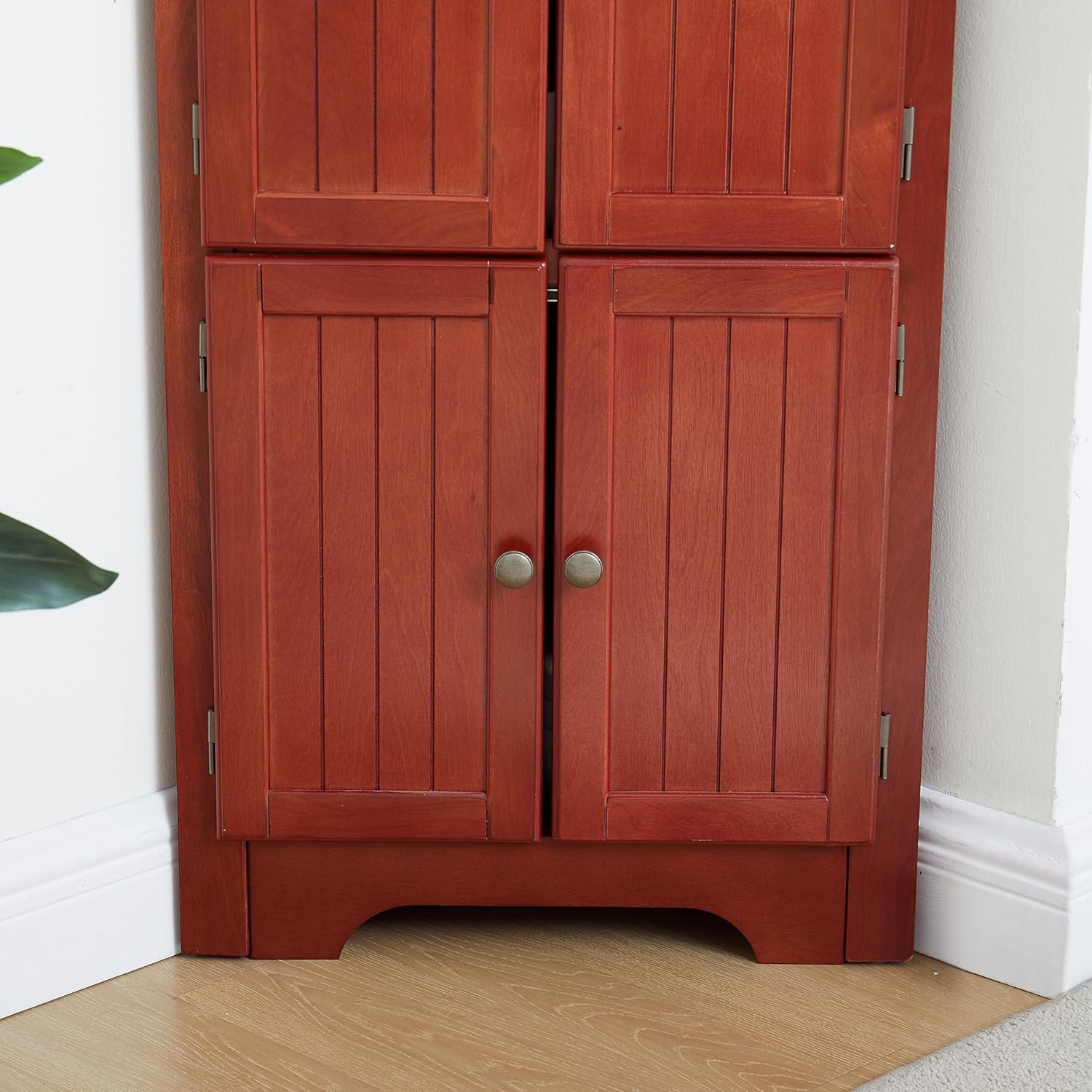 ZeHuoGe 4-Tier Corner Cabinet with 8 Doors