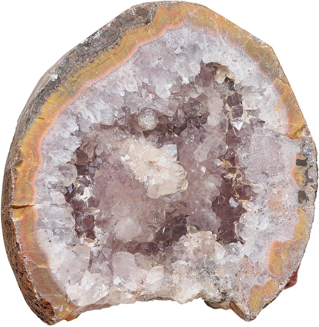 Rockcloud Natural Geode Agate Specimen for Home Decor