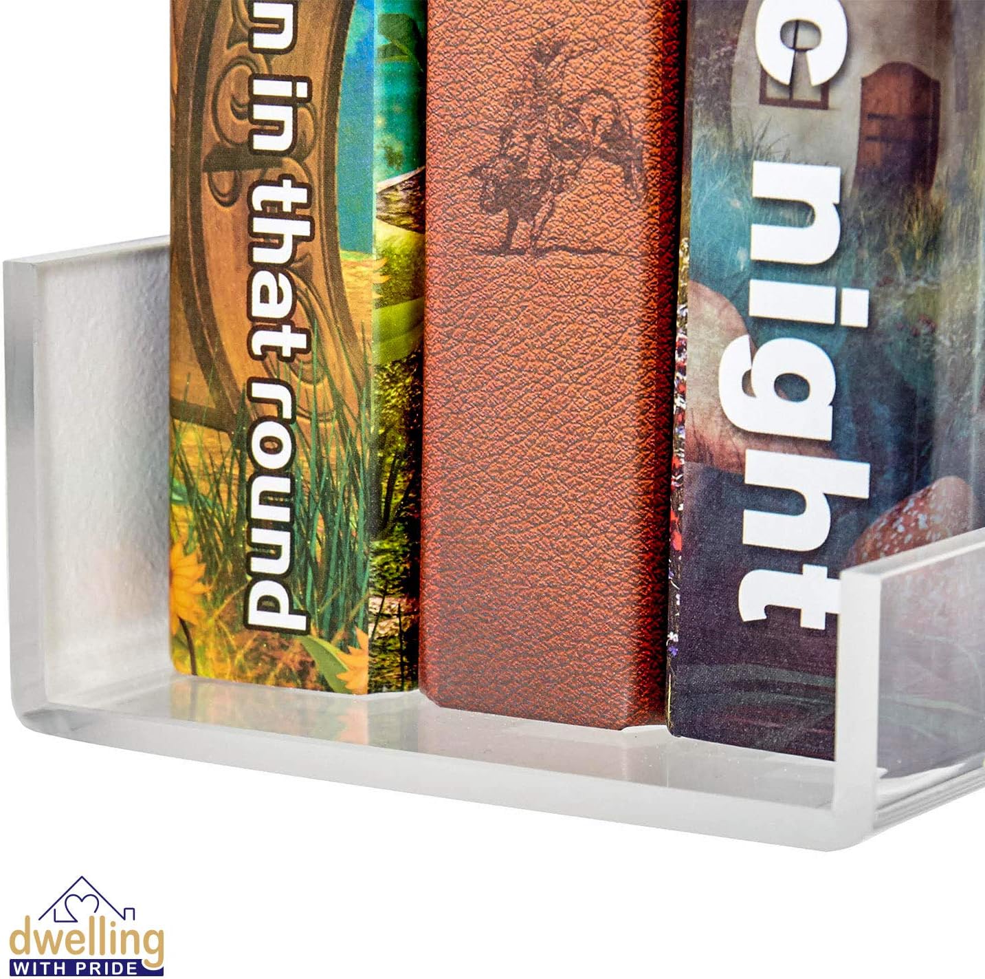 24 Inch Acrylic Shelf 2-Pack - Floating Bookshelf for Kids and Toys