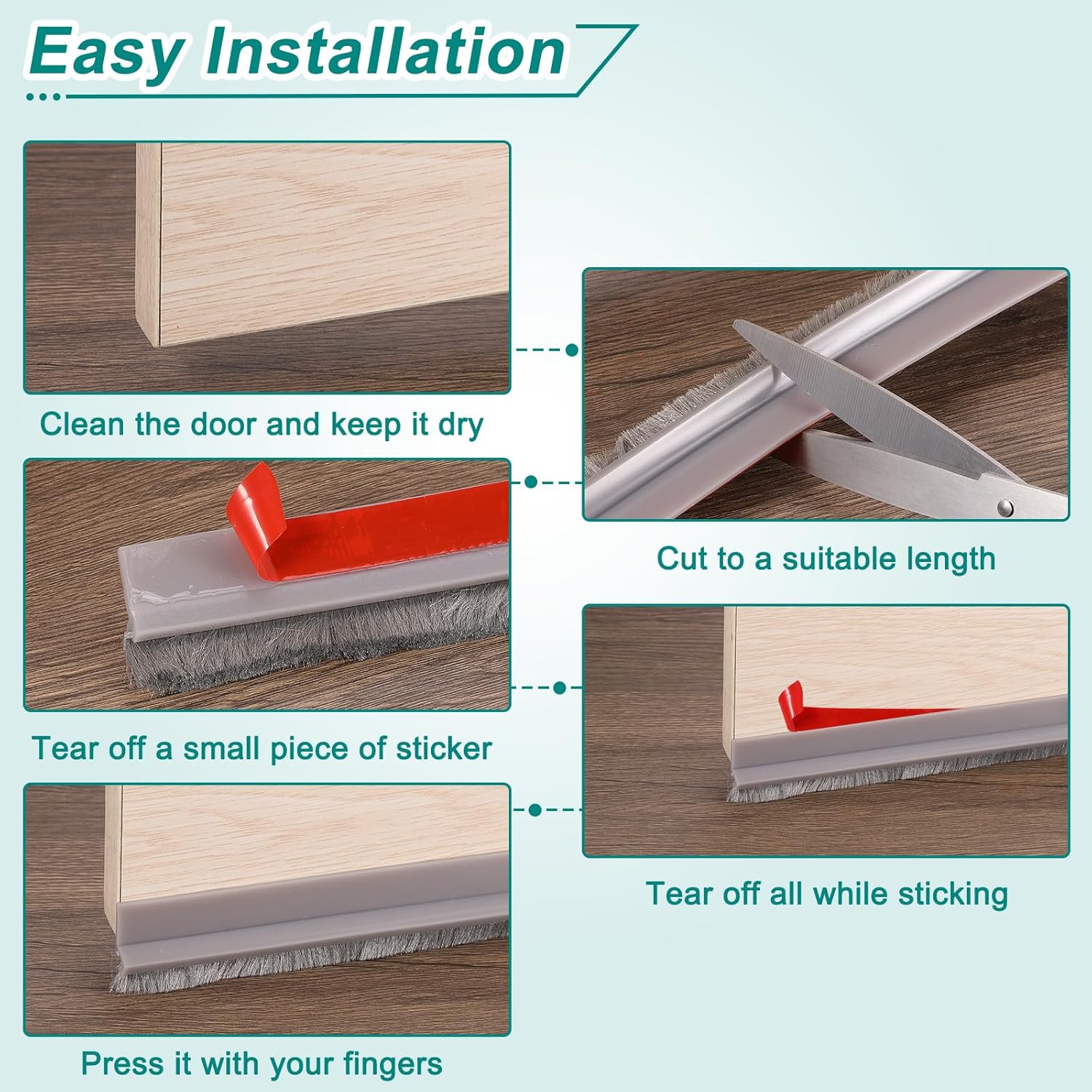 UxCeLL Door Sweep 2 x 40 Weather Stripping