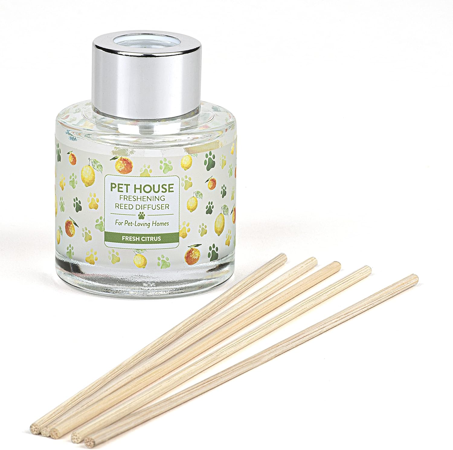One Fur All Pet House Reed Diffuser Set - Fresh Citrus