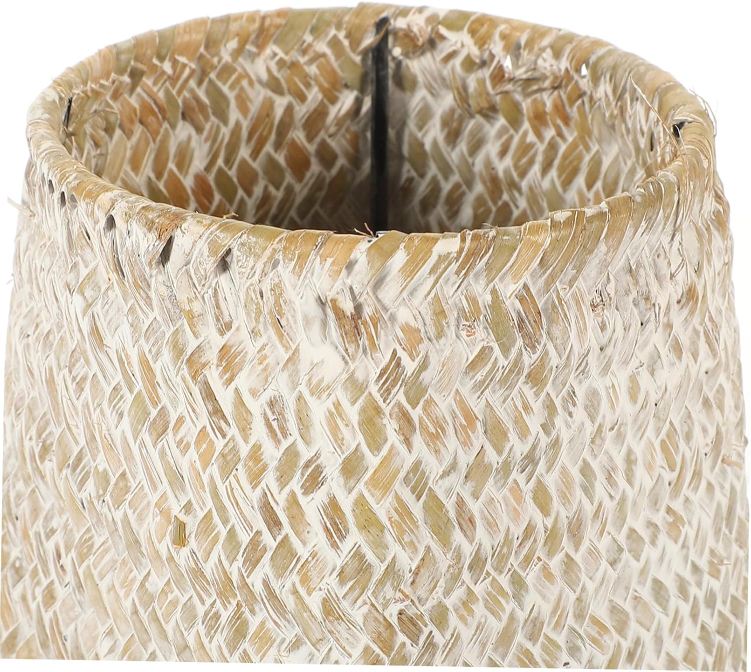 Woven Seagrass Flower Vase Handmade Retro Decor