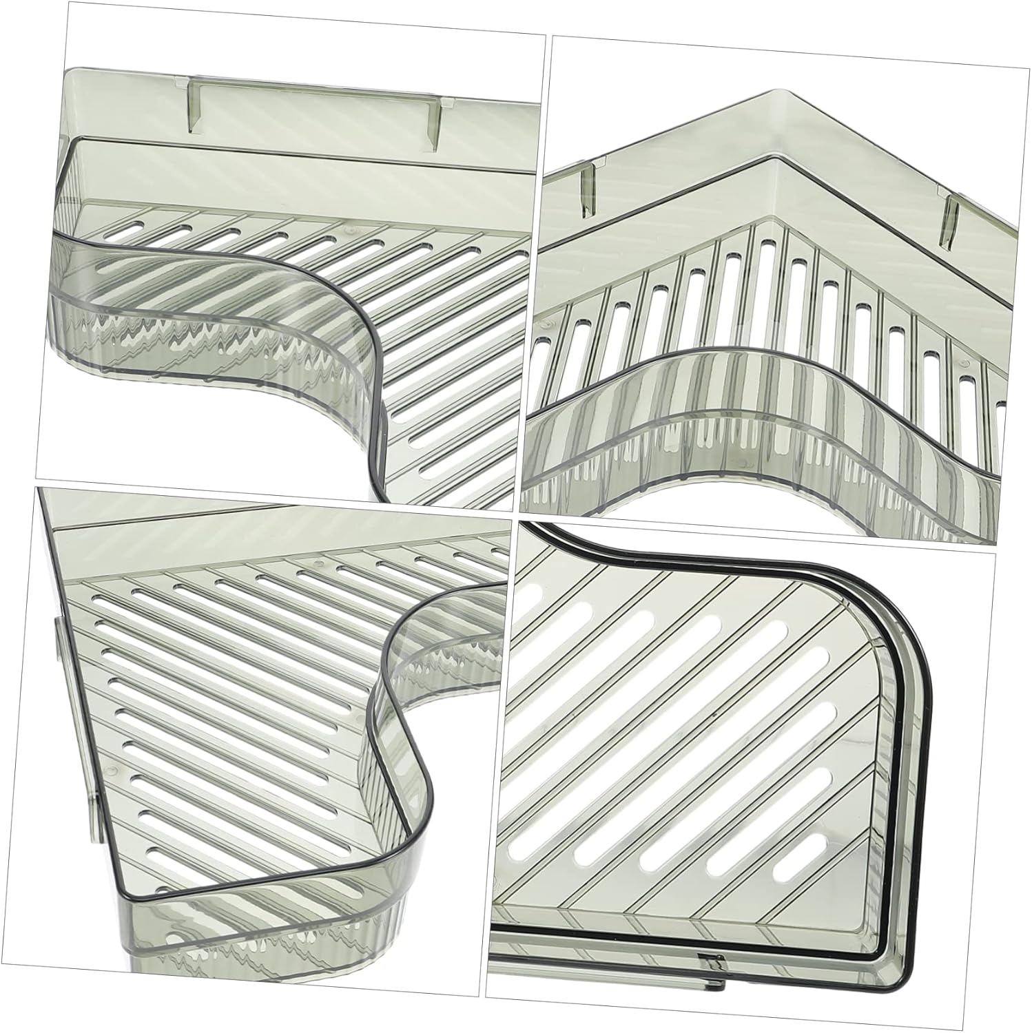 Cabilock Green Bathroom Corner Shelf Wall-Mounted Storage Rack