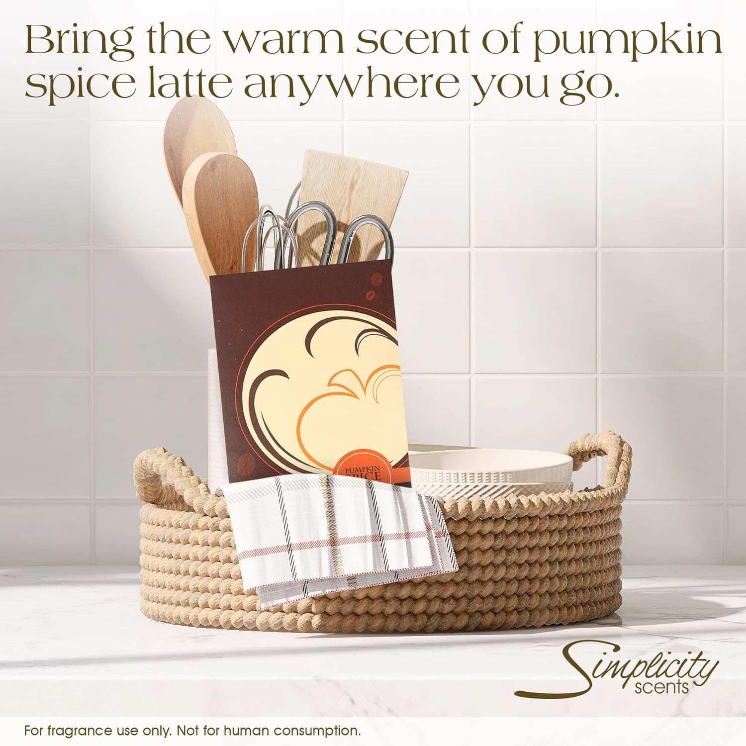 Pumpkin Spice Latte Scented Sachets Pack of 6 Fall Winter