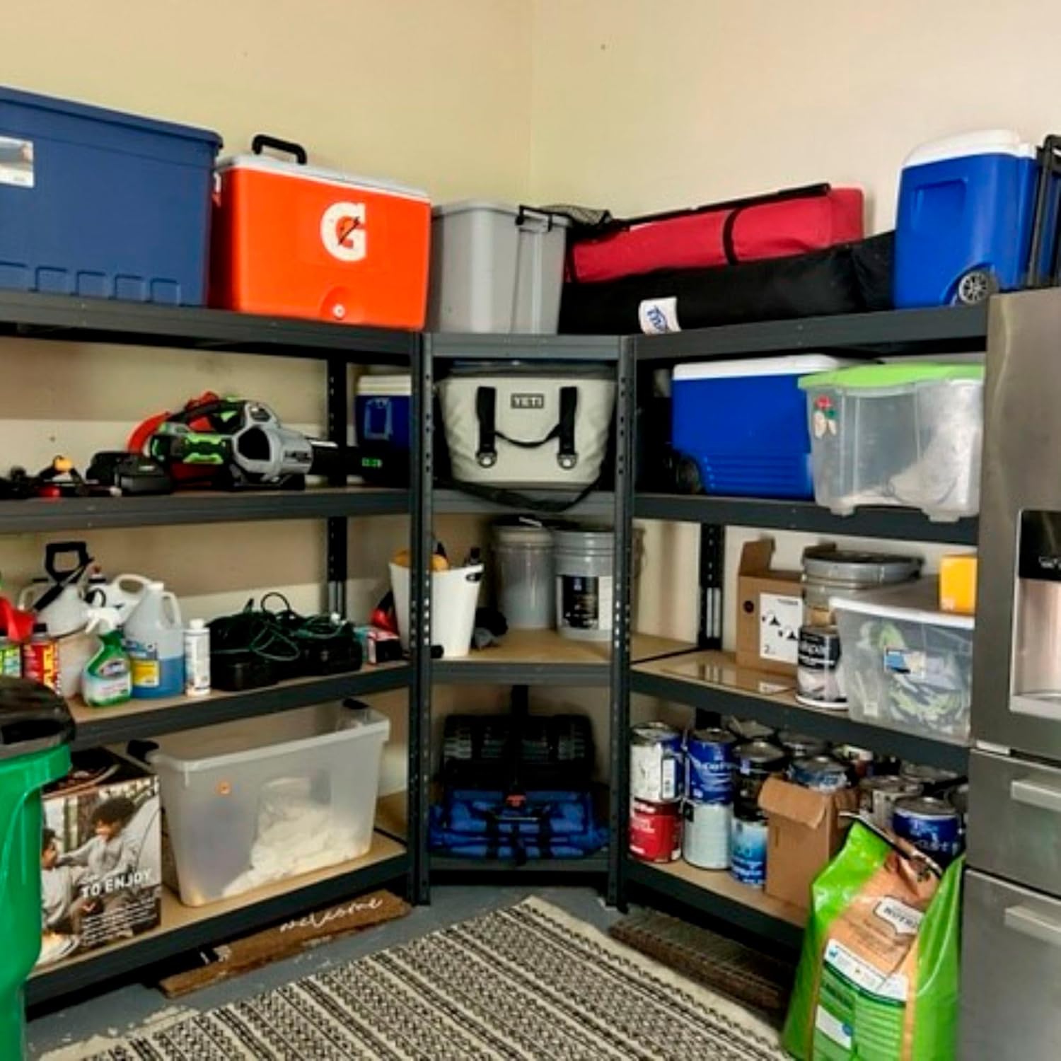 2400-Lb Capacity Corner Shelving Unit