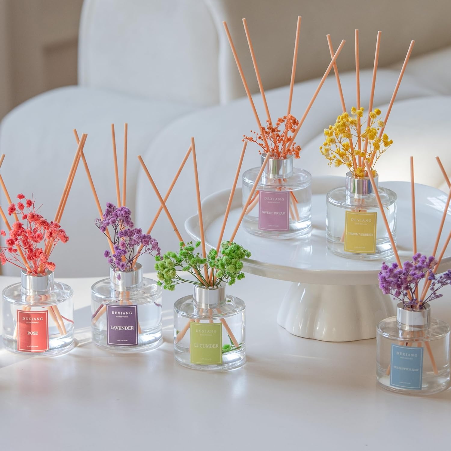 Lemon Verbena Reed Diffuser Set 100ml 6 Sticks