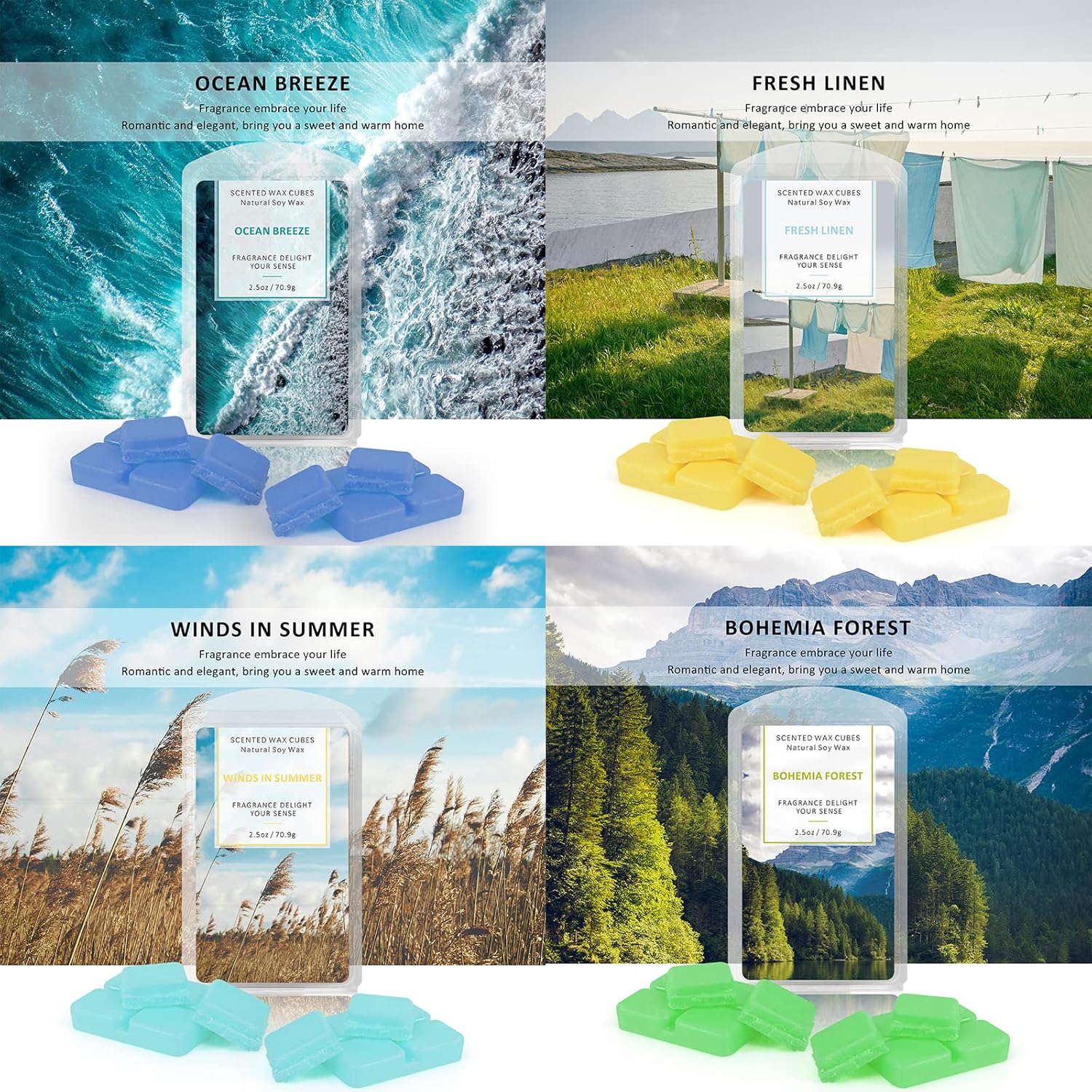 STRN Scented Wax Melts 16 Pack Fall Winter Gift Set