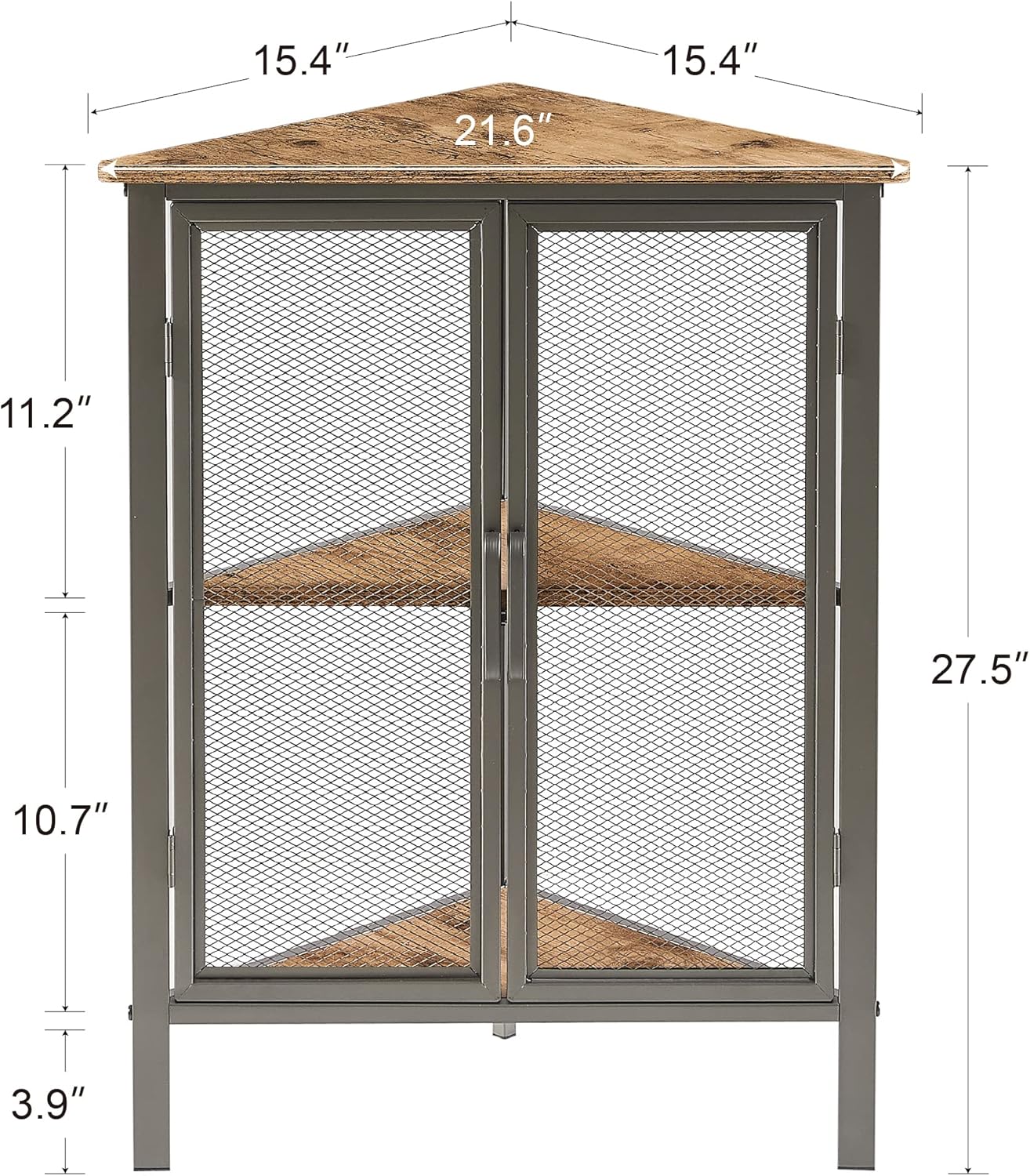 VECELO 3-Tier Corner Shelf Organizer for Small Spaces