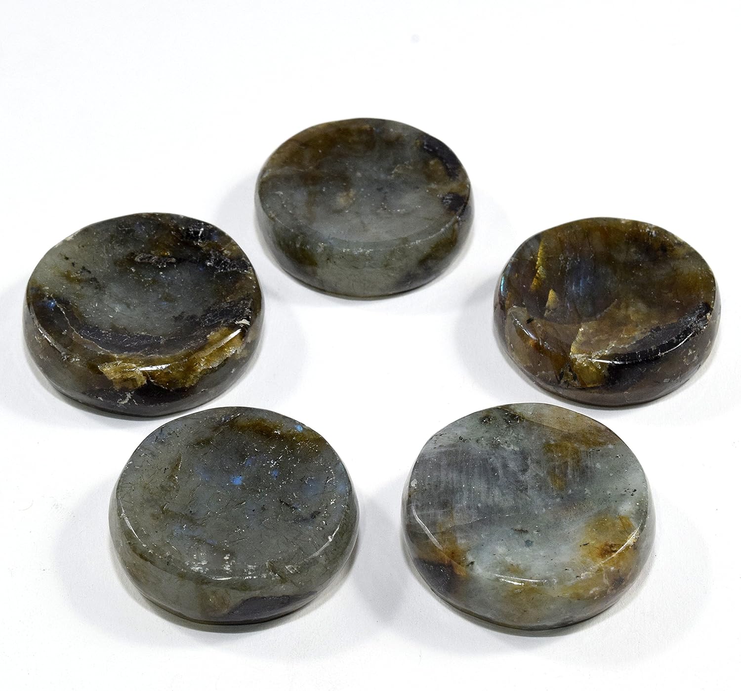 HQRP Labradorite Stand for Sphere Egg Polished Worry Stone