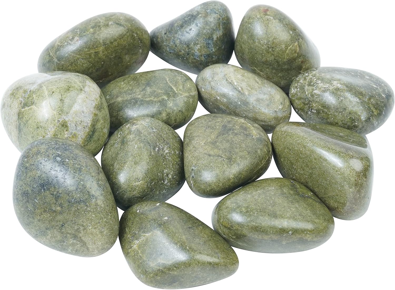 Vessonite Tumbled Stones - 13 Piece Set for Healing Decor