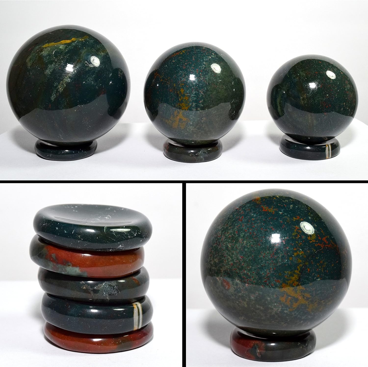 HQRP Bloodstone Stand for Meditation Stones