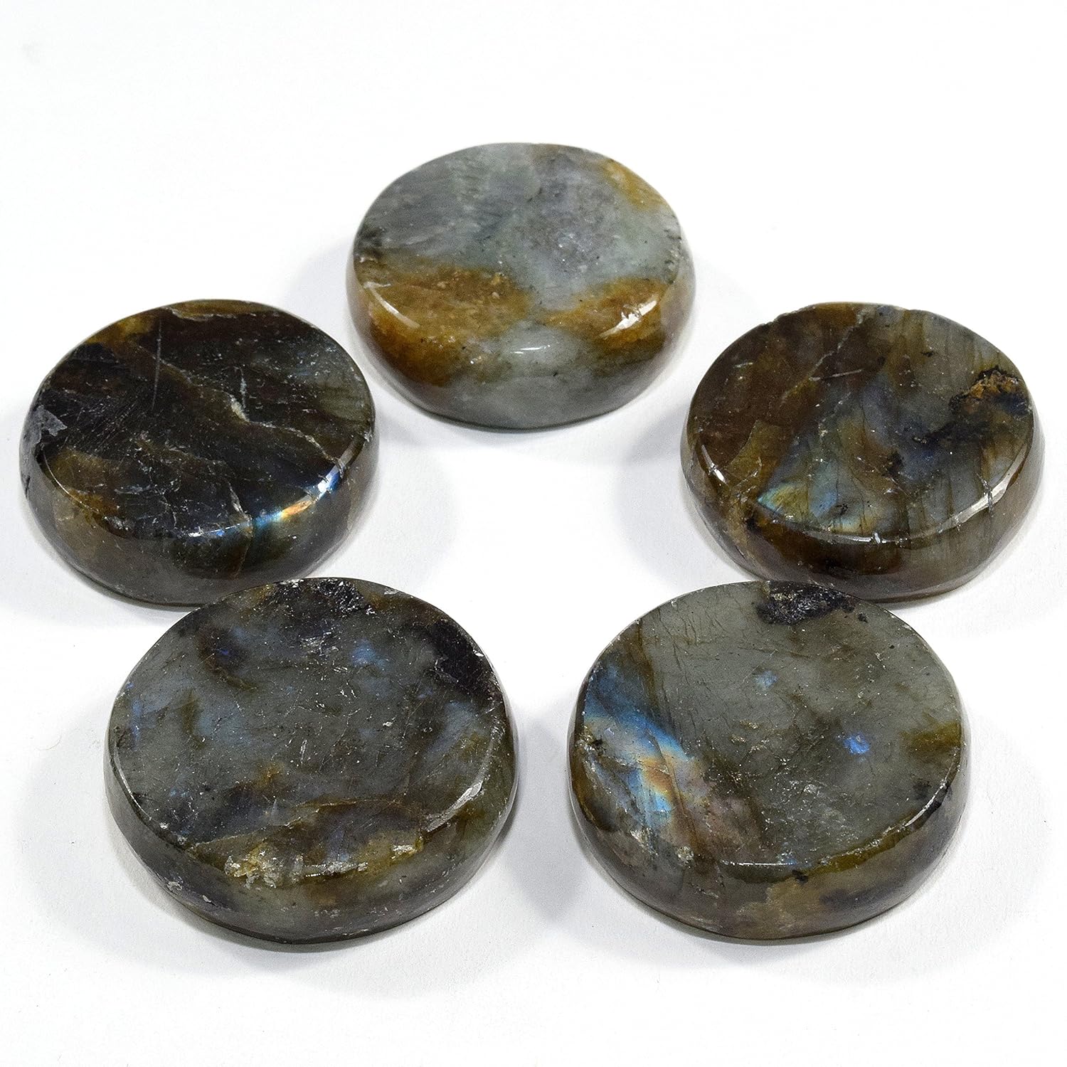 HQRP Labradorite Stand for Sphere Egg Polished Worry Stone