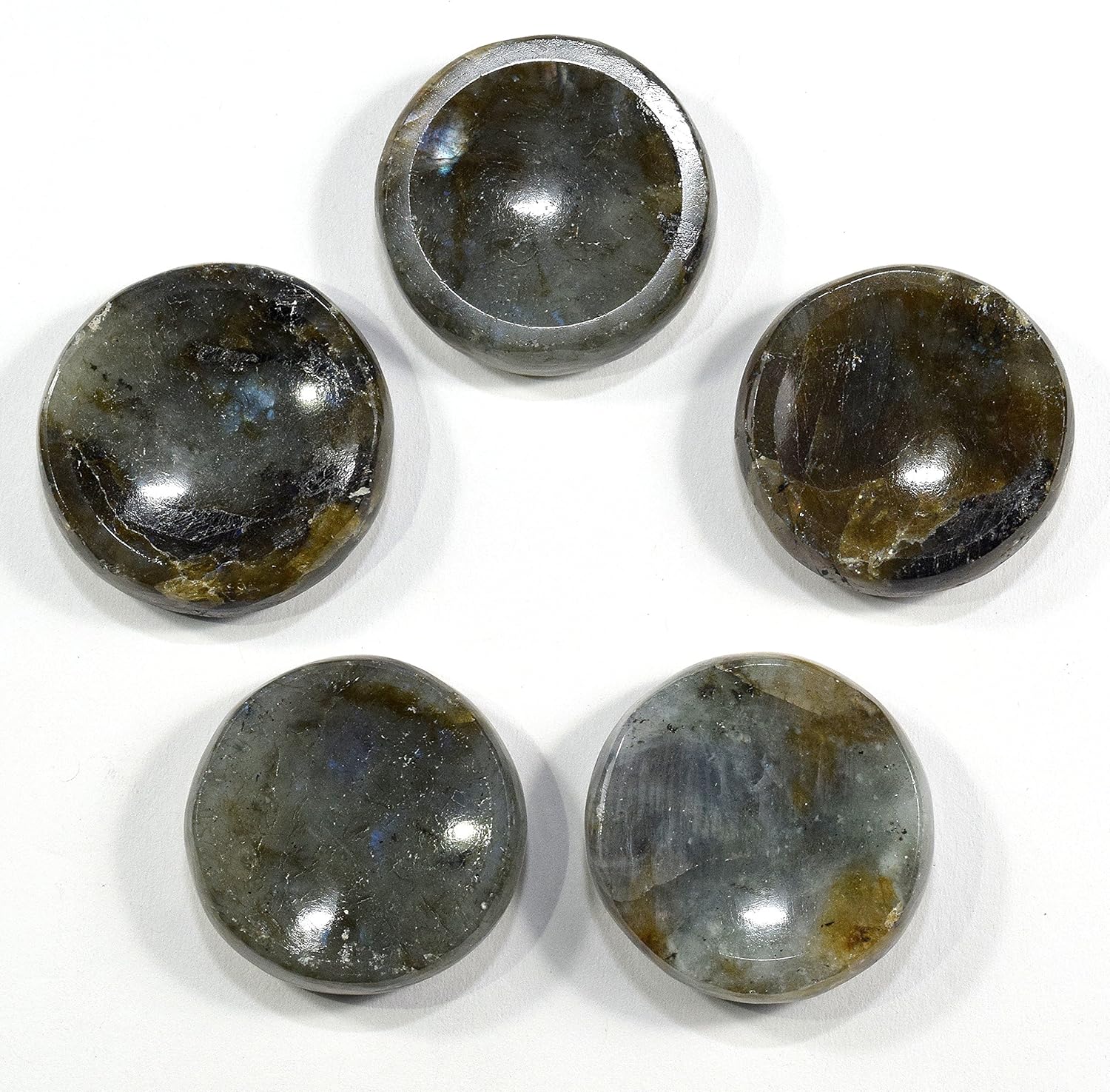 HQRP Labradorite Stand for Sphere Egg Polished Worry Stone